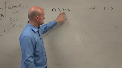 How to graph a line by converting polar form to rectangular form