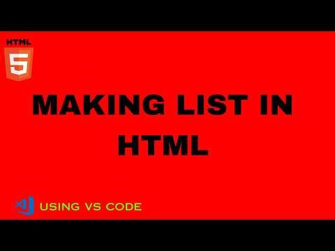 HTML List Tutorial for Beginners 💻 | Easy Coding Guide