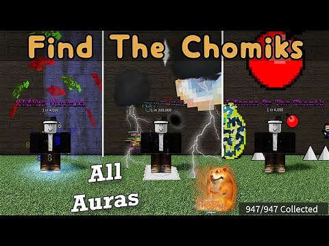 Roblox: Find the Chomiks - Chomik's RNG All Unique Auras Showcase