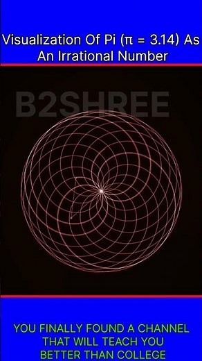 Visualization Of Pi (π = 3.14) As An Irrational Number