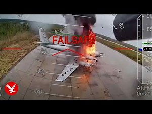 Ukraine drone strike on Russian airbase bombers seen in new video