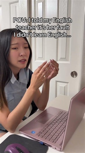 Thanks #ISSEN not thanking my English #teacher because is her fault. #LanguageLearning #fyp #crying