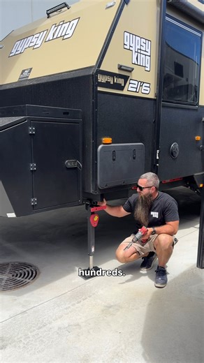 Scott clears up the confusion about BOS Legs... Still have questions? Drop them below. Key facts: ✅ Load tested up to 1.8 tonne, each leg. ✅ 76-340mm extended vertical travel allows you to raise your caravan off the ground to change a flat tyre. ✅ Heavy duty design allows you to level your caravan effortlessly with a cordless drill or manual handle as a backup. In stock now at RV Solutions #caravanWA #offroadcaravan BOS Jockey Wheels & Accessories | GypsyKing Caravans