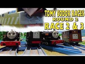Tomy Sodor Races: Toby vs Donald & Diesel vs Douglas