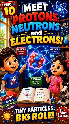 Meet Protons, Neutrons and Electrons ⚛️ | Atom Structure for Kids | Kids Science Episode 10
