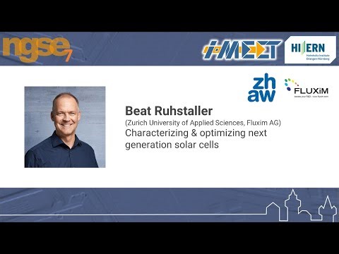 Beat Ruhstaller - Characterizing & optimizing next generation solar cells