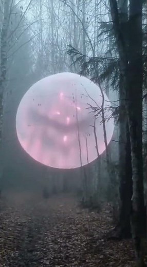 Creepy Forest Clip Shows Something Luminous Floating in the Fog — Real Footage