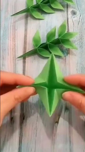Paper Leaf 🌿 Vein|Super Easy Paper Leaf #paperleaves