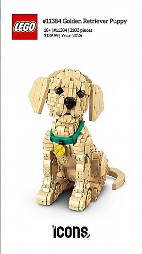 Lego New Set - #11384 Golden Retriever Puppy