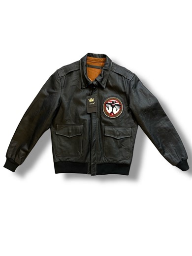 Delhi.Thrift.Co | Vintage Leather Flight Jacket 🖤✈️ Elevate your winter rotation with this premium black leather flight jacket featuring a bold front patch... | Instagram