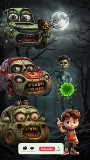 Zombie car #auto #automobile #zombie #cartoon #usa #zombiecars #horror #fear #shorts