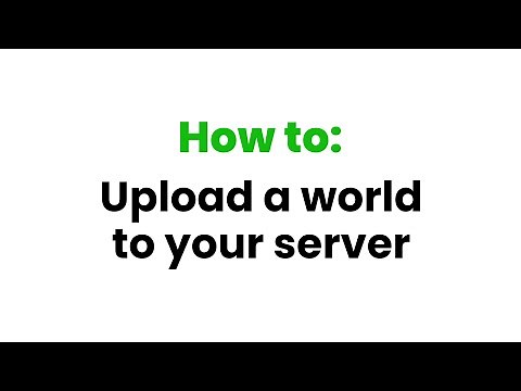 How to: Upload a world (Minecraft: Java Edition)