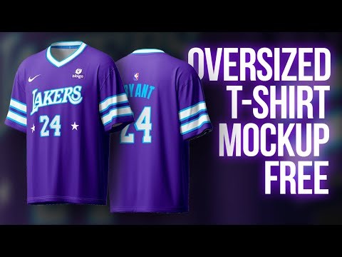 FREE OVERSIZED T-SHIRT Mockup PSD File - Photoshop Tutorial