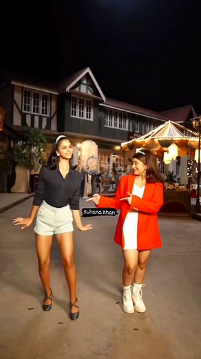 Suhana Khan on Instagram: "Va va voom dance performance with @anamdarbar97 🤌🏼😍 @suhanakhan2 @vedangraina @agastya.nanda #suhana #suhanakhan #thearchies #explore"