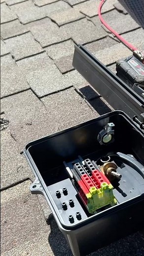 Installing junction box for solar panels