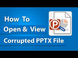 How to Open PPTX File | Open and View PPTX File | Open and View Corrupt PPTX File