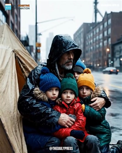 I spent my last $3 on a stranger at a gas station — and woke up to a red sedan parked beside our tent. My name is Colton. I’m 43 years old, with four kids who rely on me for everything. Last year, we were homeless — living in a torn tent behind a gas station. No job. No safety net. Crushed under medical debt. Every day was about one thing: getting through it. That night, I had exactly $3 in loose change. Enough for one can of beans. That was dinner. Inside the store, I saw an elderly man trembli