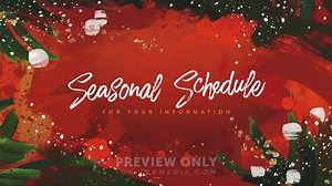 Brushed Christmas - Seasonal Schedule - Title Graphics
