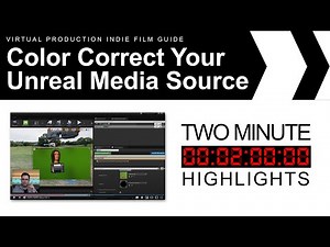 Color Correcting Unreal Blackmagic Media Source