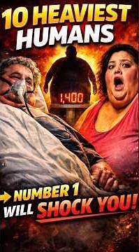 10 Most Obese Humans Ever Recorded 😳 #shorts #facts