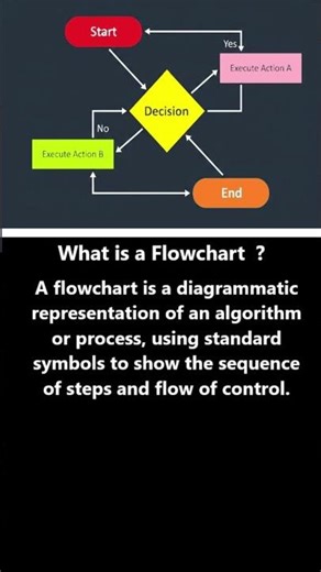 What is a Flowchart ? #ai #vision #technology #algorithm #flowchart #programming #shortsfeed
