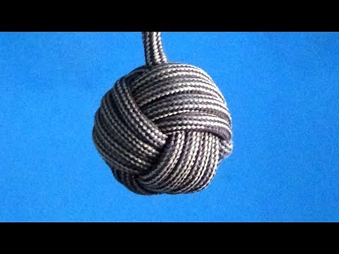 How to make a BALL KEYCHAIN ​​with ROPE
