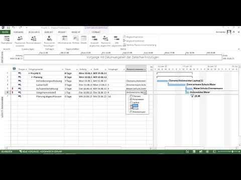 Tutorial MS Project 2013 - Einführung - erste Schritte