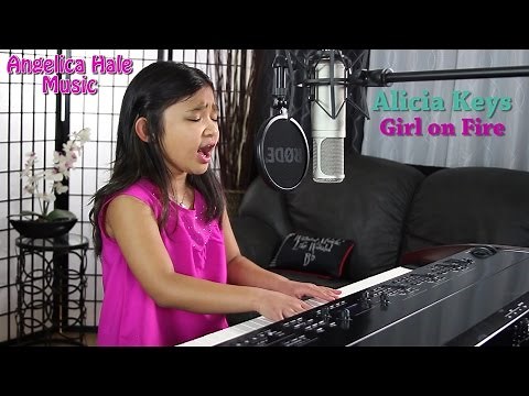 Alicia Keys - Girl on Fire Amazing Cover by 9 year old Angelica Hale!!