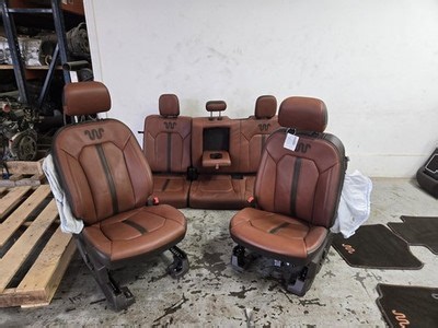 2017-2022 Ford F250-F350 Front/Rear King Ranch Seats, Brown Leather, w/PWR | eBay