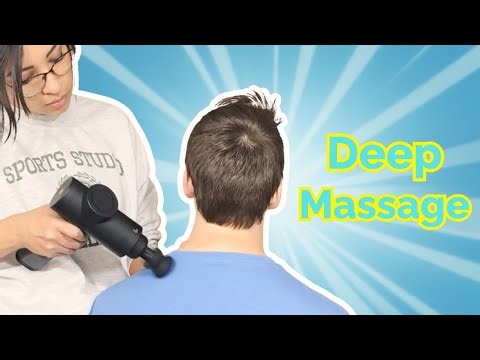 ASMR Deep Tissue Shoulder & Neck Percussion Massager | Relaxation and Sleep