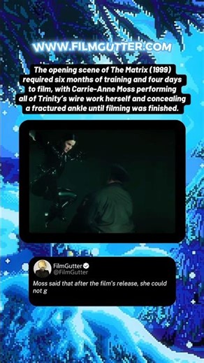 Carrie-Ann Moss as Trinity in The Matrix (1999) #shorts