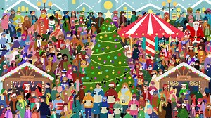 Christmas brainteaser asks YOU to spot a grumpy boy hidden in the festive crowd