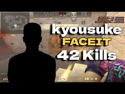 kyousuke 42 Kills (Mirage) FACEIT Ranked June 11, 2024 | CS2 POV