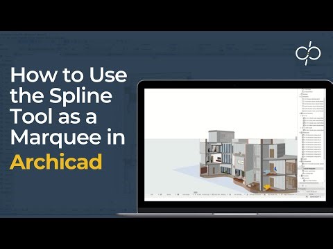 This is how you use the Spline tool as a Marquee in Archicad | Marquee tool | Archicad | BIM