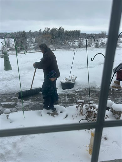 Julie Broekema Bassett | Love watching the boys helping grandpa 🤗🥰❤️☃️❄️ | Instagram