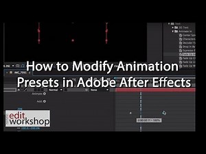 How to Modify Animation Presets in Adobe After Effects