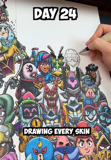 Dibujo de EVERY Brawl Stars Skin - Día 24: Street Shade