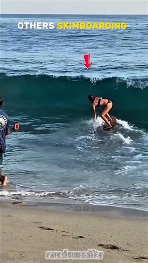 normal skill vs king of skimboarding☠️💀