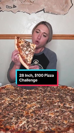 The Ultimate $100 Pizza Challenge: 28 Inch Monster Delight
