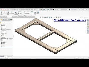 Solidworks Weldments exercise