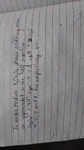 In acidic Medium \mathrm { K } _ { 2 } \mathrm { Cr } _ { 2 } \... | Filo