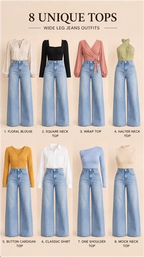 8 Stylish Top to Wear With Jeans | Cute Casual Outfit Ideas #shorts #ytshorts #fashiontips #ootd