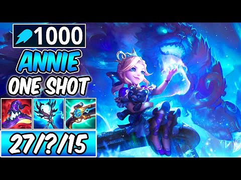 *27 KILLS* NEW ITEMS SEASON 14 ANNIE ONE-SHOT BUILD! WINTERBLESSED ANNIE GAMEPLAY -League of Legends