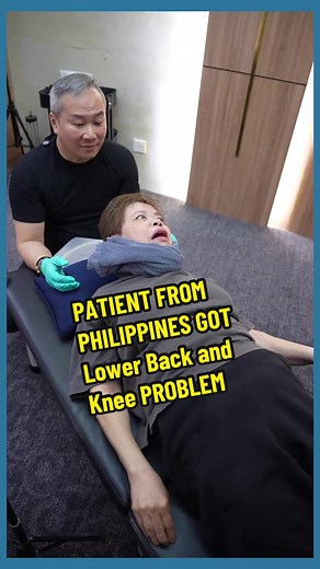 Patient from Philippines with Lower Back and Knee Problem - Treatment by Master Chris Leong