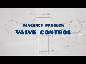 Water Tap TANGENCY problems in | Technical drawing | Engineering drawing