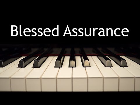 Blessed Assurance - piano instrumental hymn with lyrics