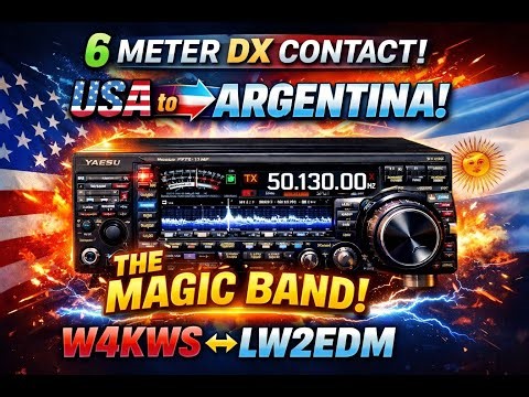 When 6 Meters Opens! Yaesu FTDX-101MP DX QSO W4KWS to LW2EDM 🇦🇷