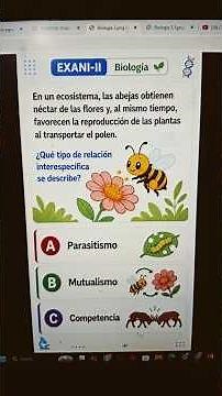👉 EXANI-II Mini Exam 🧪 | Do you know this ecology fact? Interspecific relationships (Simulator)