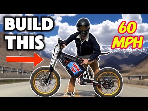 14,000watt Super E-bike Build 72v!(Step By Step)