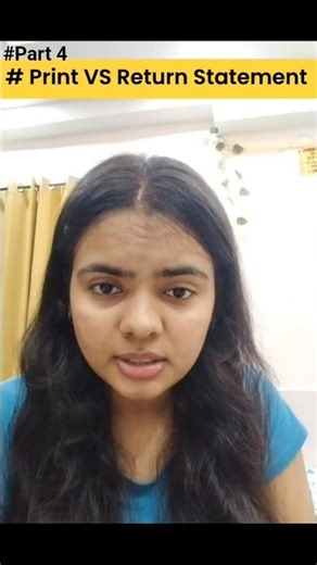 Python Beginners Must Know This! Print vs Return Explained Clearly #youtube #shorts